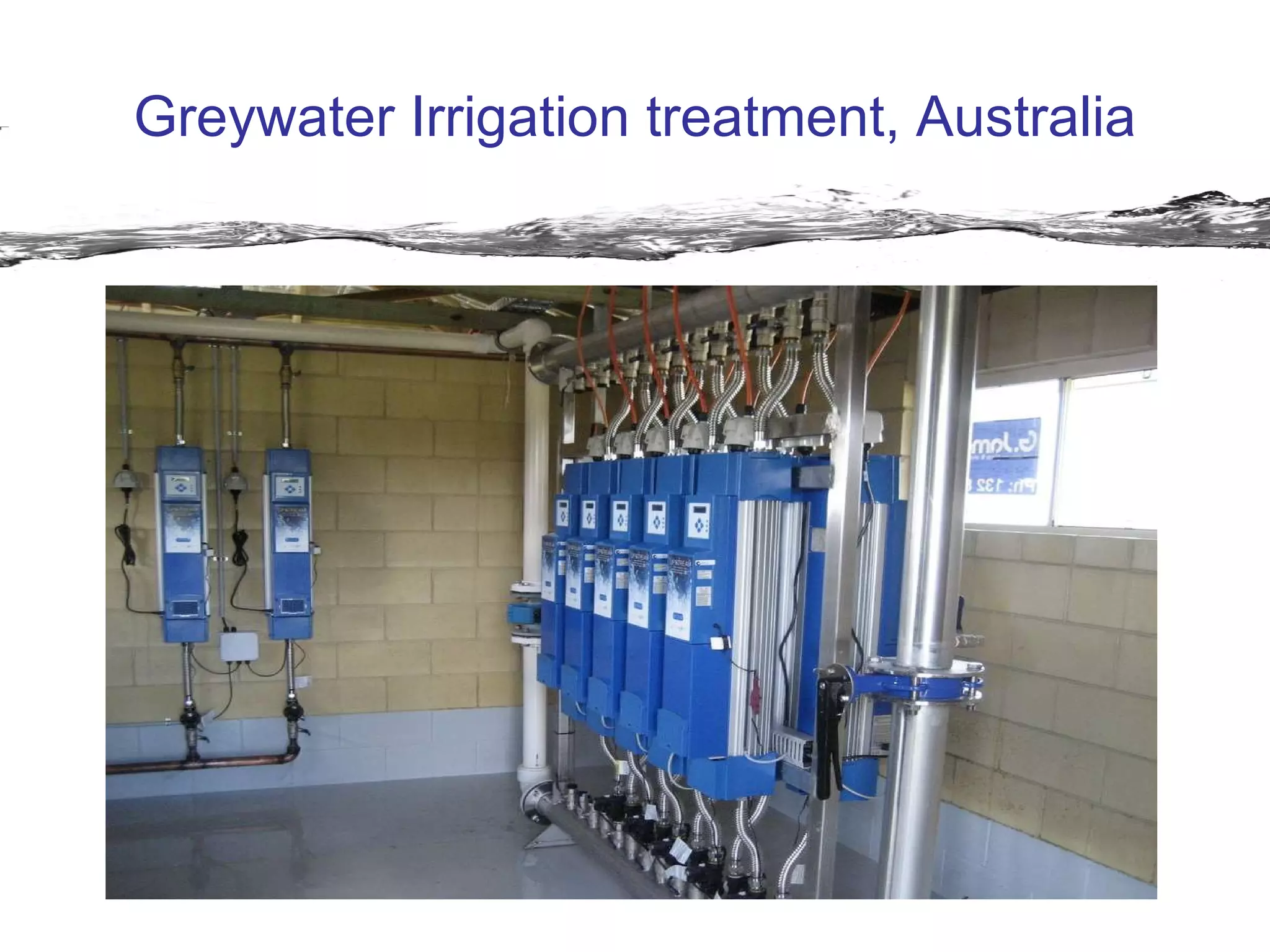Greywater Irrigation treatment, Australia 