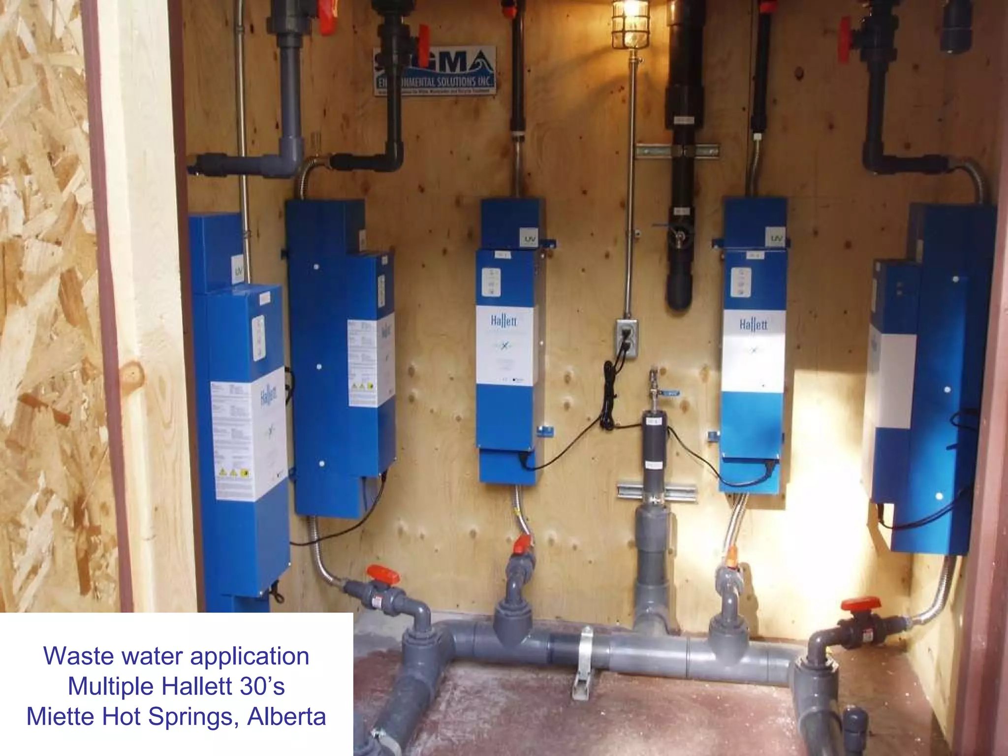 Waste water application Multiple Hallett 30’s Miette Hot Springs, Alberta 