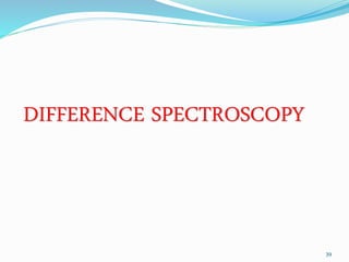 DIFFERENCE SPECTROSCOPY
39
 