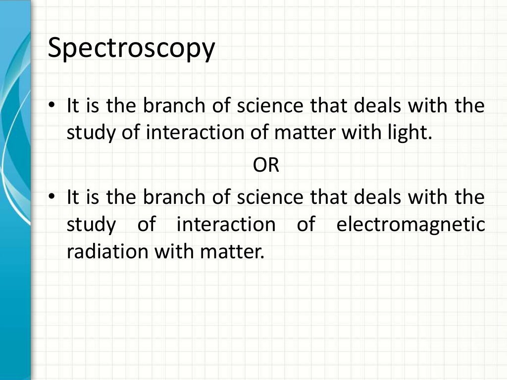Applications of uv spectroscopy image