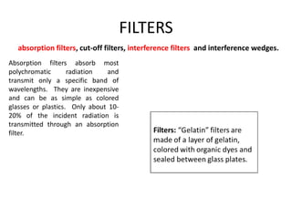 Absorbance Filter uvvisiblespectroscopy.pptxhahahahahabhhs | PPTX