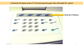 Uv280 Instrument Icon UV visible Spectroscoy - How to used UV Spectrophotometer | PDF