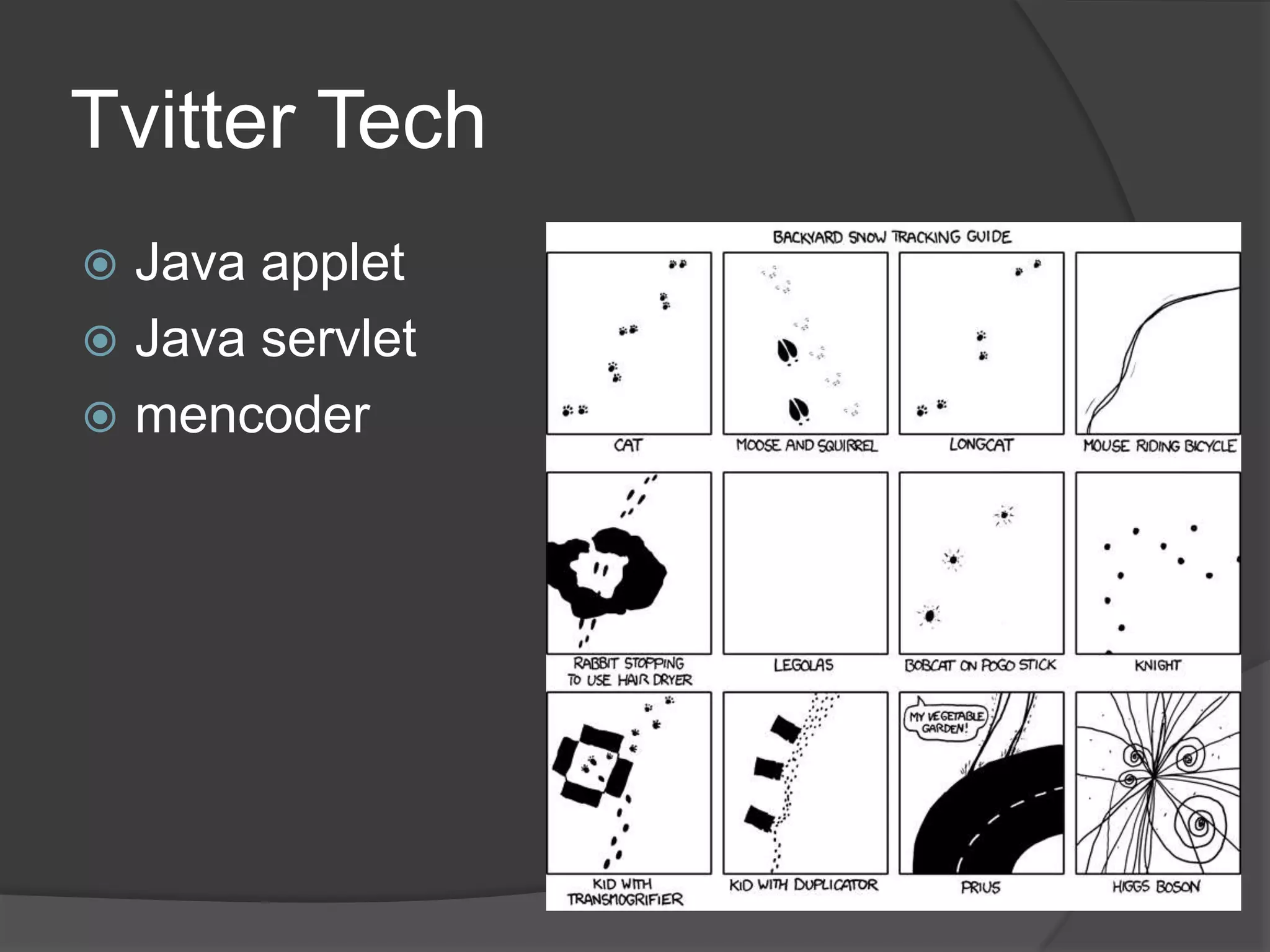 Tvitter TechJava appletJava servletmencoder