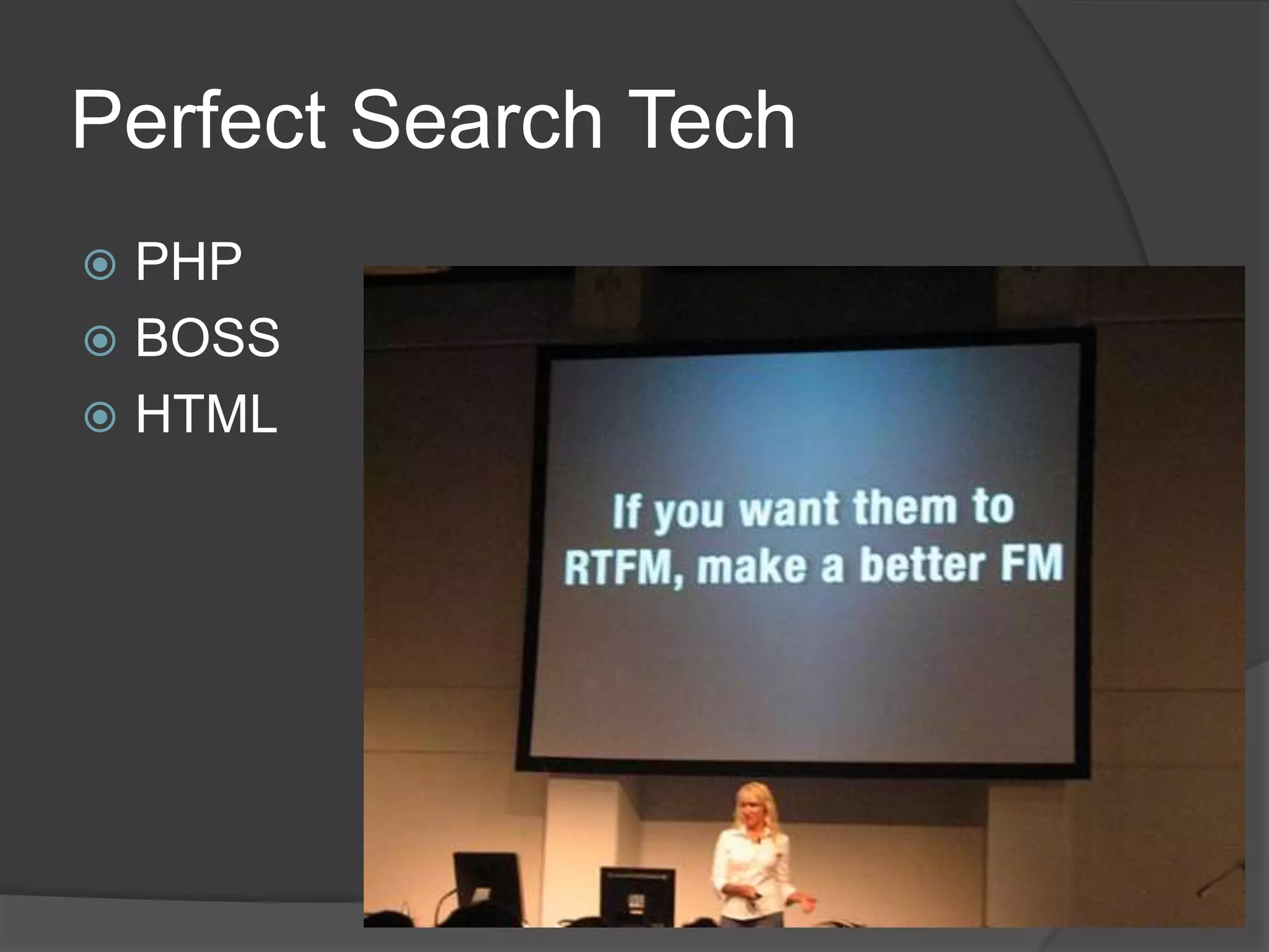 Perfect Search TechPHPBOSSHTML