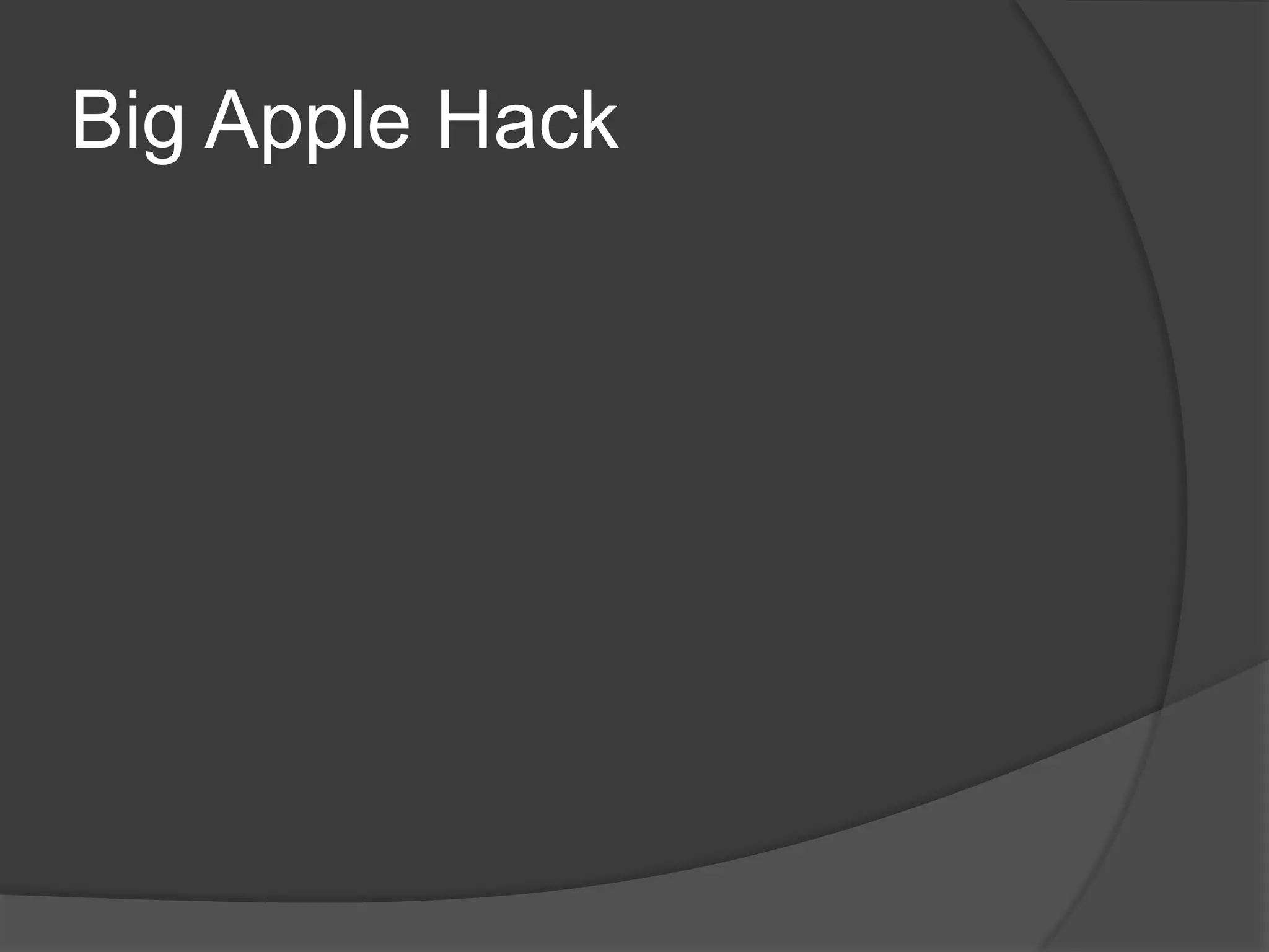 Big Apple Hack