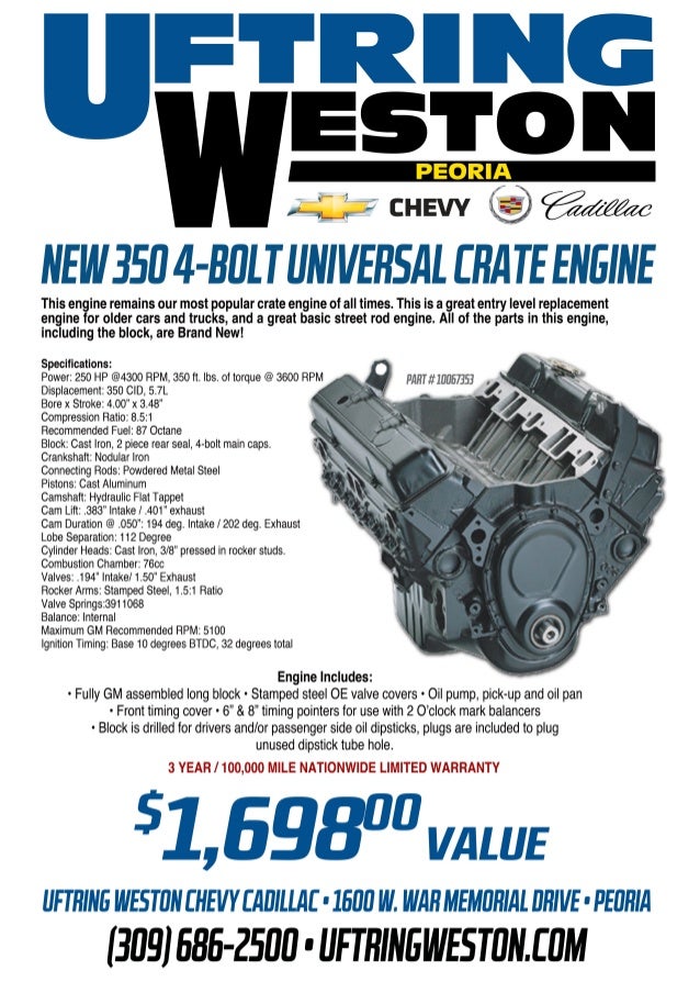 Uftring Weston - GM Performance Parts - Peoria, Illinois