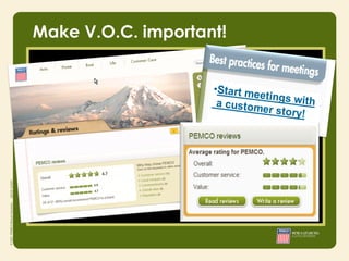 Make V.O.C. important!
 