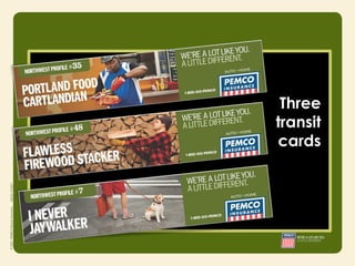 Three
                   transit
                   cards
• Integrity
• Responsibility
• Courage
 