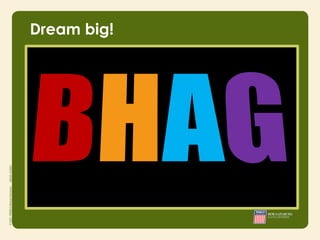 Dream big!




         • Integrity
         • Responsibility
         • Courage
 