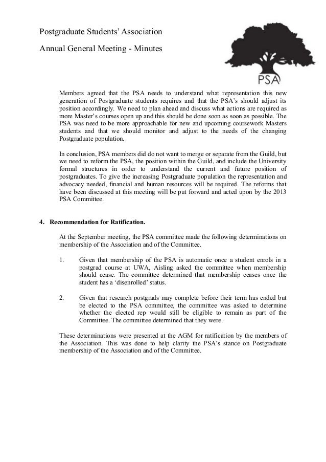 Uwa postgraduate student association secretary post confirmation