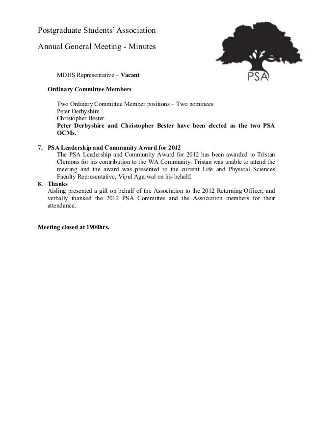 Uwa postgraduate student association secretary post confirmation