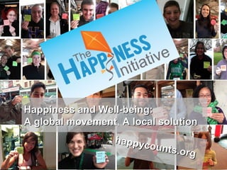 Give a Happiness Talk
How To
for your happiness initiative happycounts.org
 