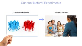 Natural ExperimentControlled Experiment
Conduct Natural Experiments
 
