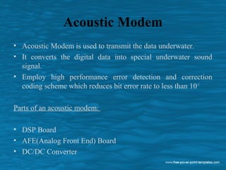 Under Water wireless communication | PPT
