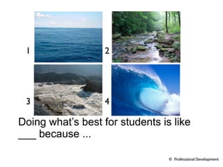 Doing what’s best for students is like ___ because ... 1 3 1 4 2 