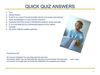 Computer Security Basics for UW-Madison Emeritus Faculty and Staff | PPT