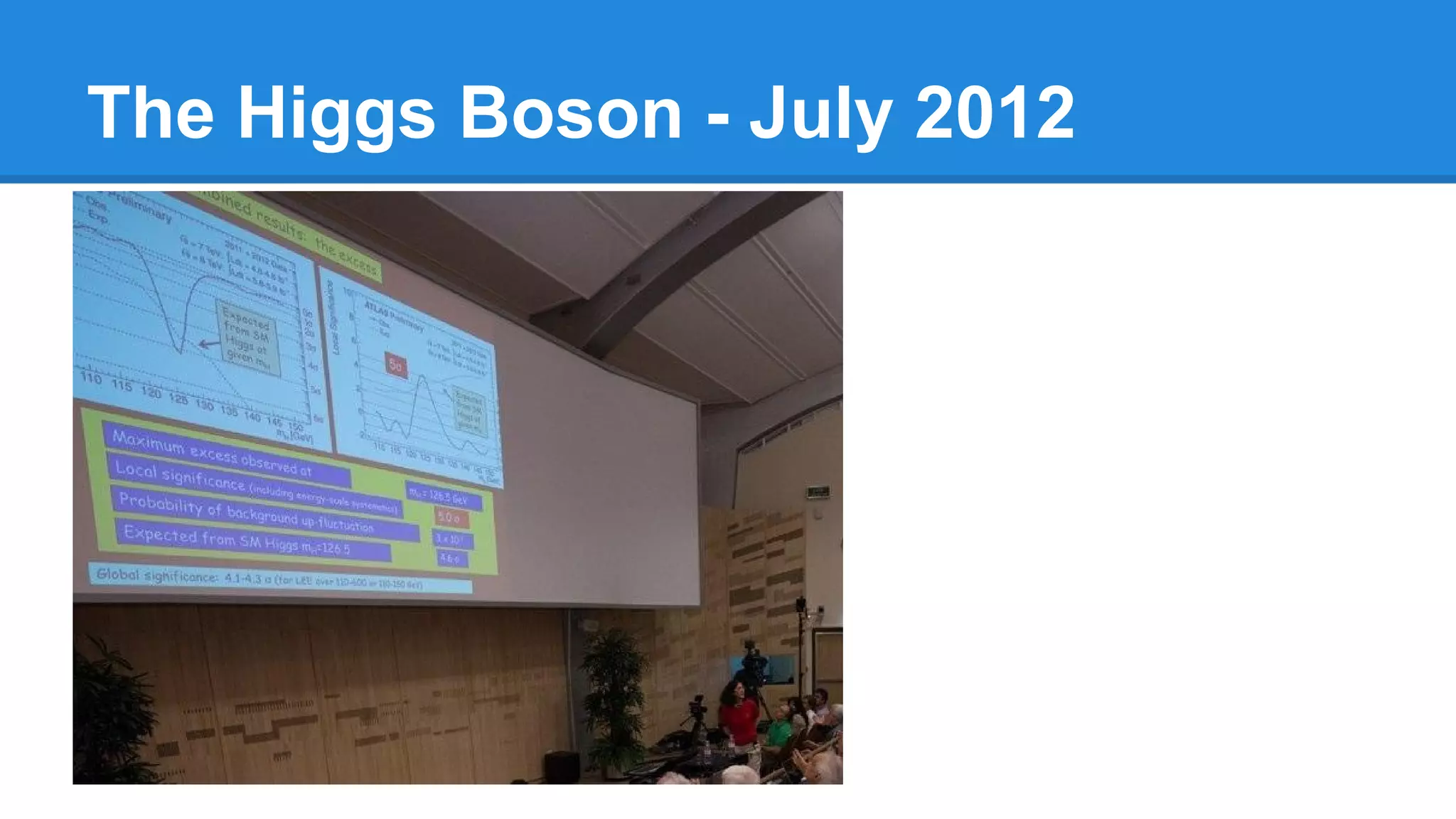 The Higgs Boson - July 2012

 