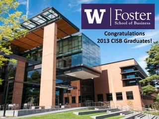 Congratulations
2013 CISB Graduates!
 