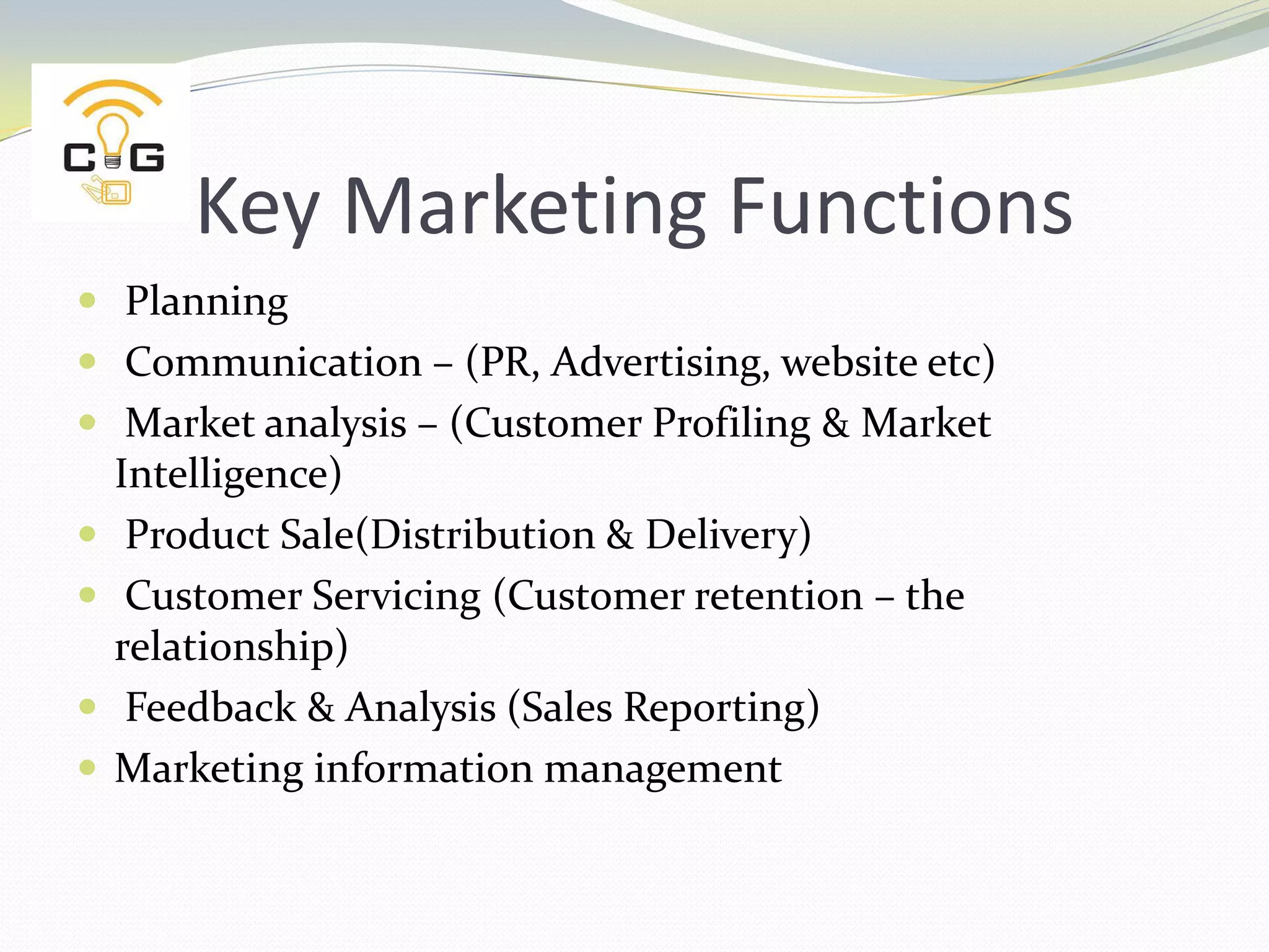 Session StructureDefine “Taking Full Advantage”.Define Key Marketing FunctionsIdentify the different types of productsShow the different types of Technologies which existExamples & ApplicationsARE YOU READY? 