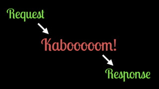 Request
Kabooooom!
Response
 