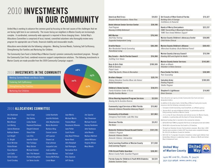 UW 2010 Investment Flyer