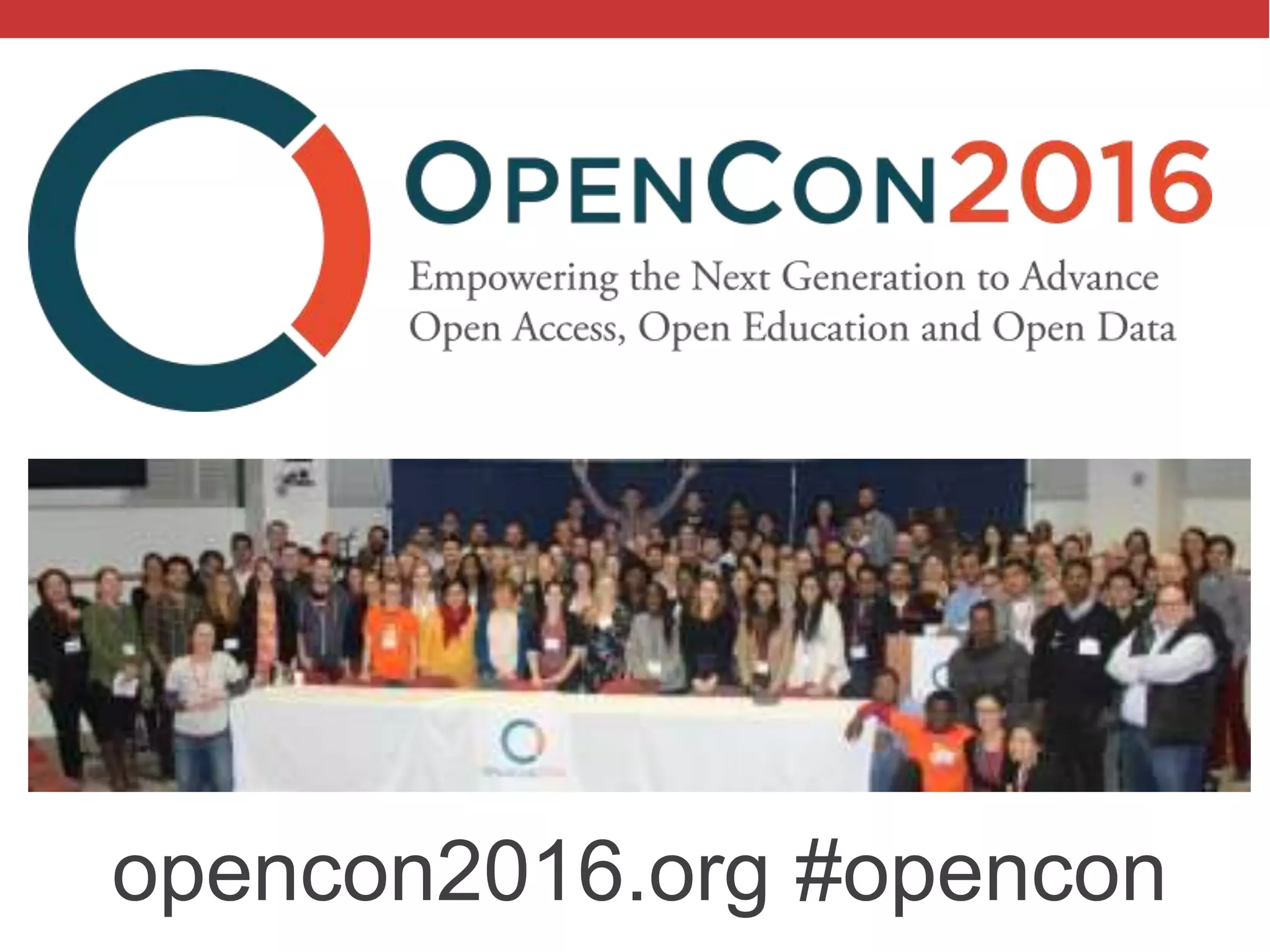 @txtbks | sparcopen.org
opencon2016.org #opencon
 