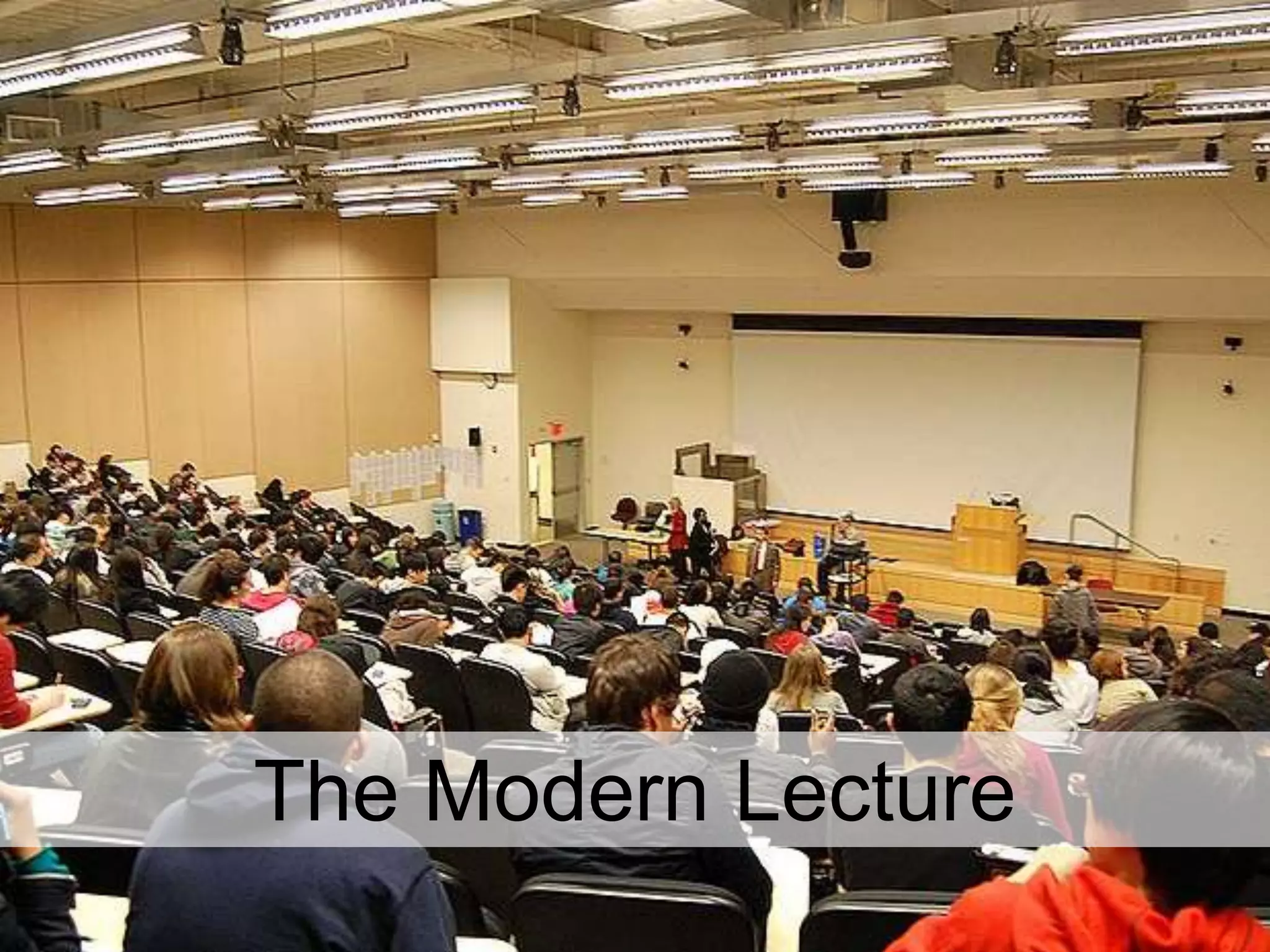 @txtbks | sparcopen.org
The Modern Lecture
 