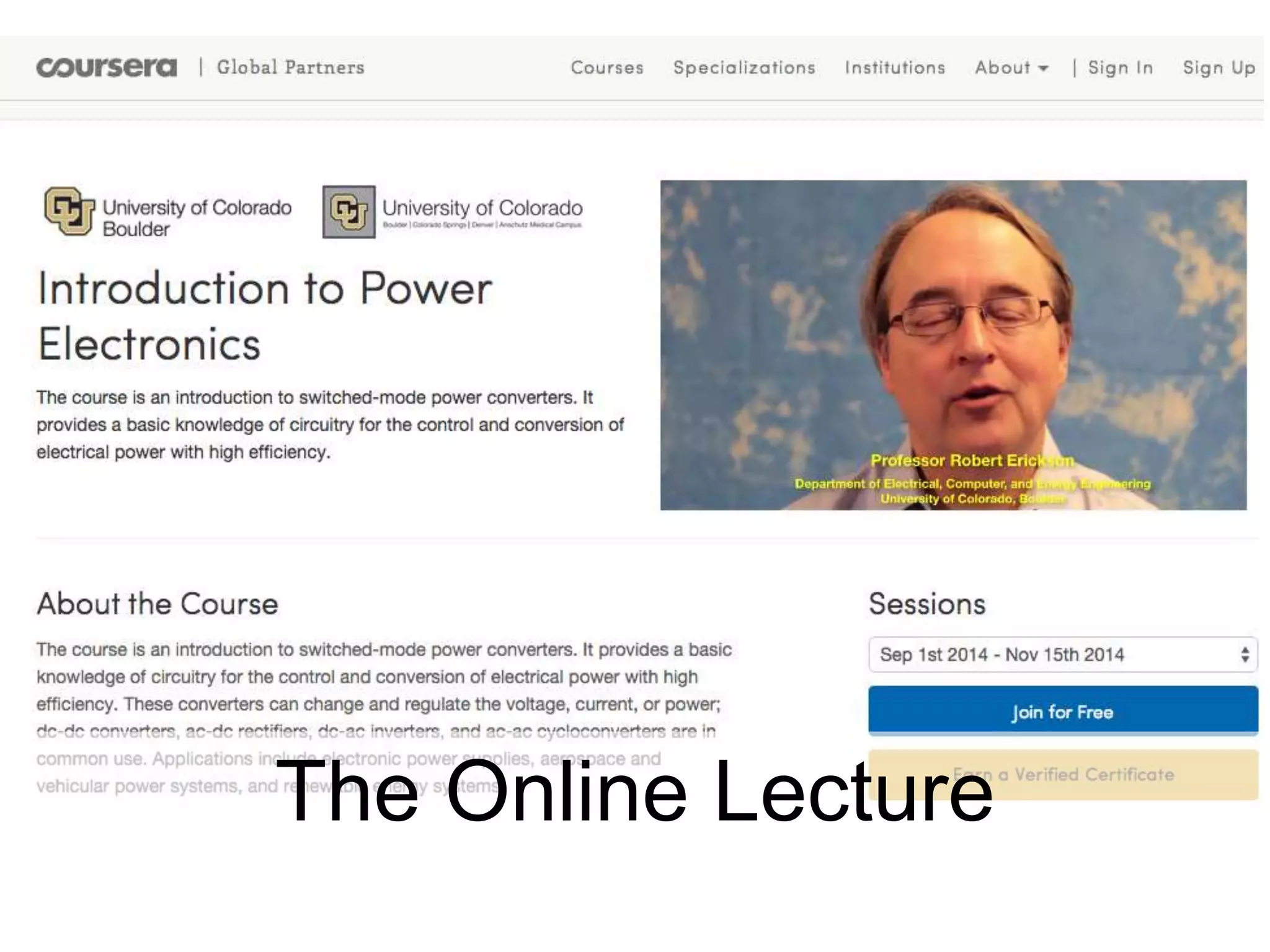 @txtbks | sparcopen.org
The Online Lecture
 