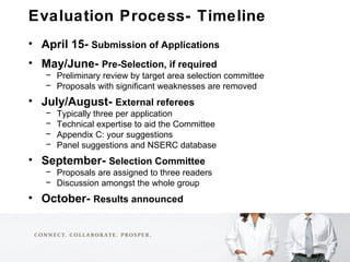 <ul><li>Evaluation Process- Timeline </li></ul><ul><li>April 15-  Submission of Applications   </li></ul><ul><li>May/June-...