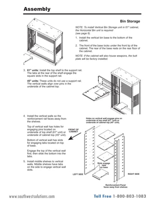 UWR Weapon Racks Installation Instructions | PDF