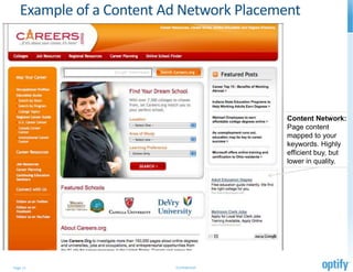 Example of a Content Ad Network Placement




                                          Content Network:
                 ...