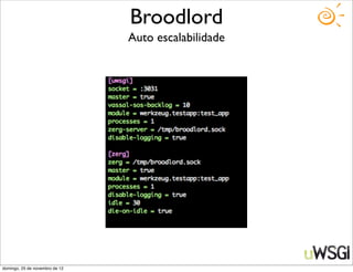 Broodlord
                                Auto escalabilidade




domingo, 25 de novembro de 12
 