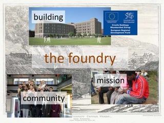 the foundry
building
mission
community
 
