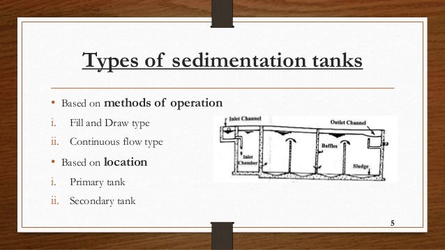 primary and secondary sedimentation tank