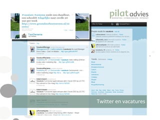 Twitter en vacatures 