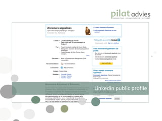 Linkedin public profile 