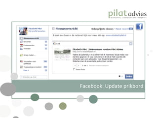 Facebook: Update prikbord 