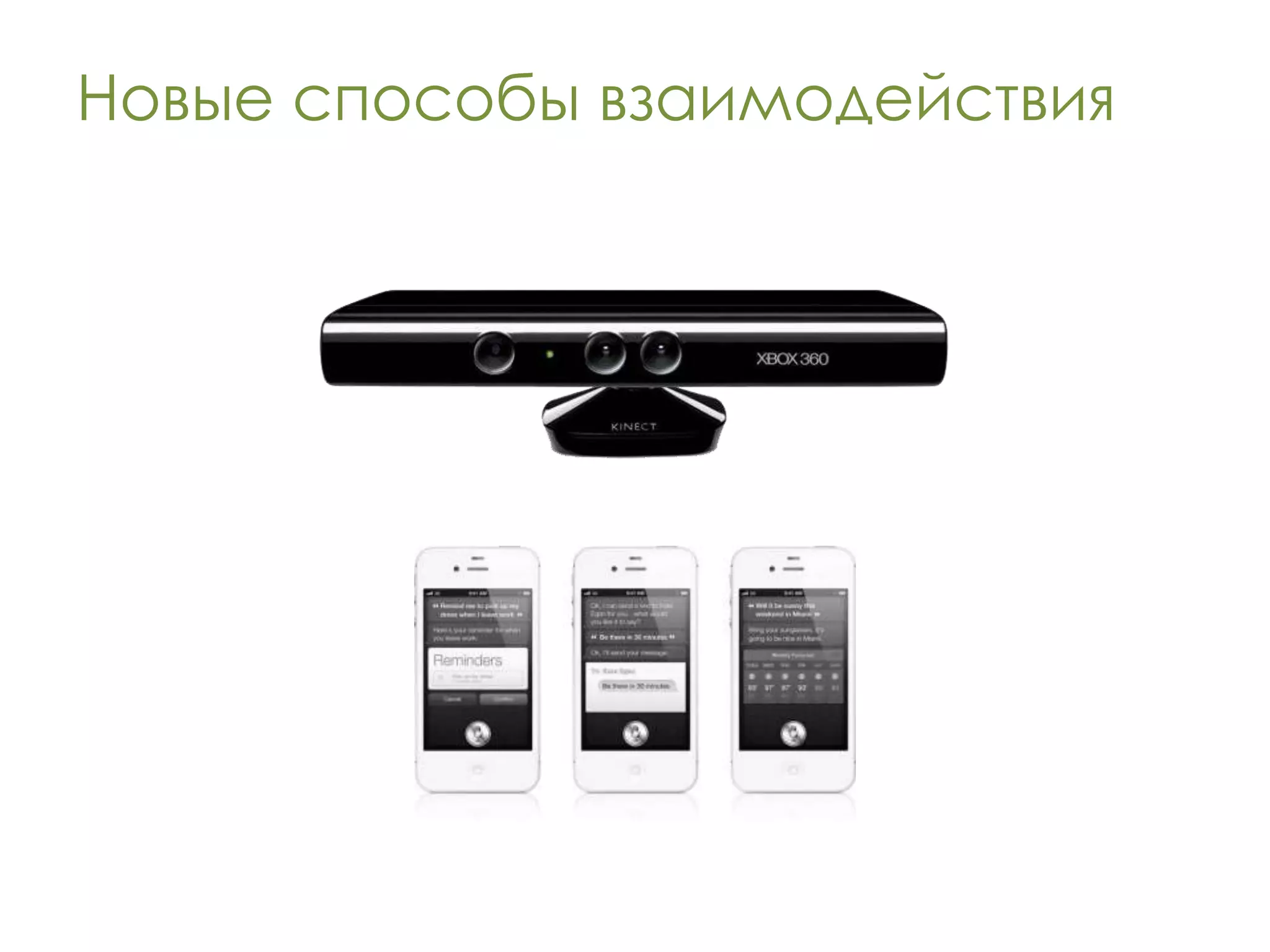 Новые способы взаимодействия
 