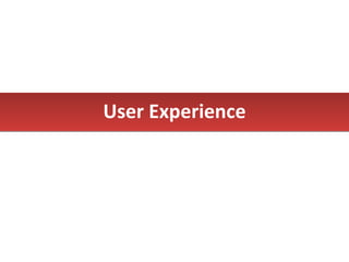 User Experience 