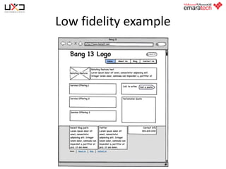 Low fidelity example

 