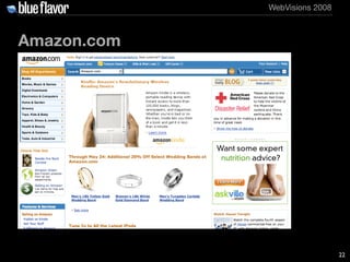 WebVisions 2008



Amazon.com




                               22