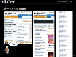 WebVisions 2008



Amazon.com




   Eek!




                               25