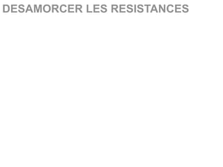 DESAMORCER LES RESISTANCES
 