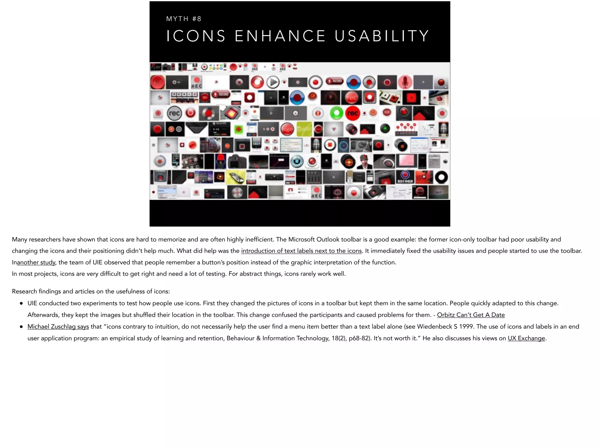 I C O N S E N H A N C E U S A B I L I T Y
M Y T H # 8
 