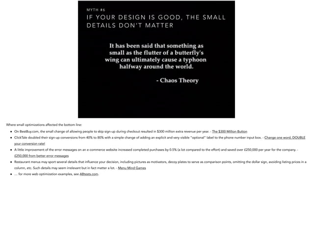 UX Design Myths