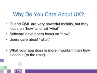 Qt Ux Development.pdf Introduction to User Experience Design for Engineers | PDF