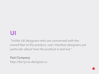 Back-end
They care about the environment and how the functionalities will work.
All the server side logic of application, API structure and web services,
databases integrations and many other processes.
 