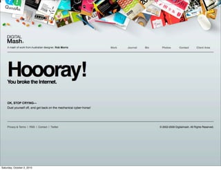 Saturday, October 2, 2010
 