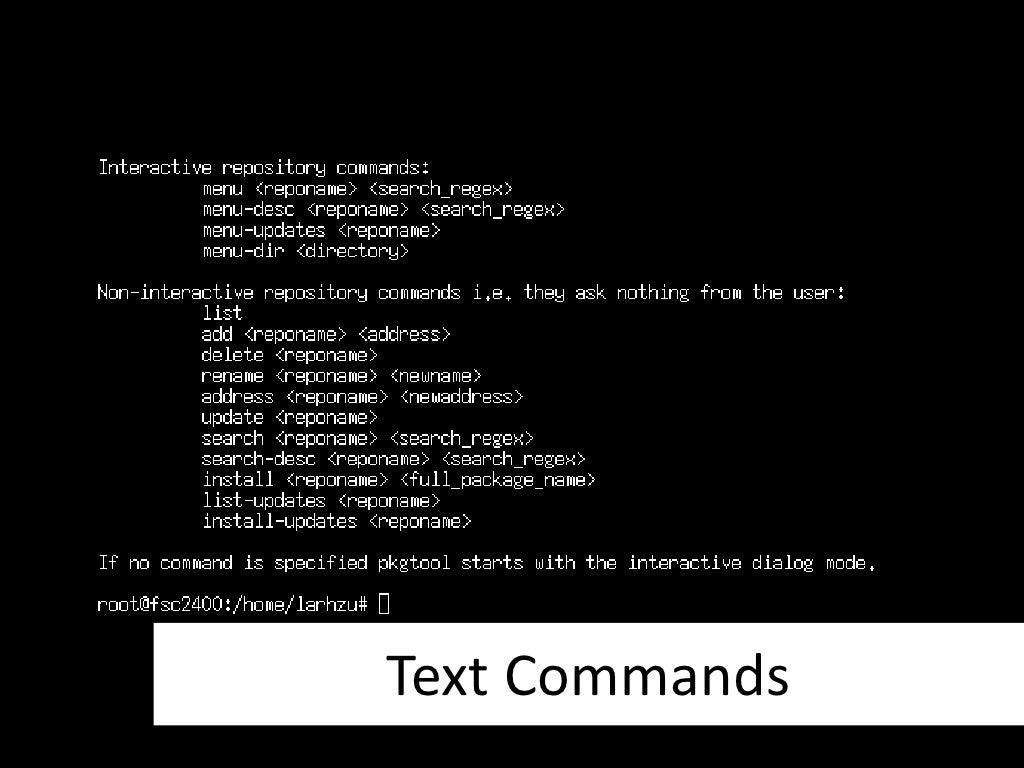 Text Commands