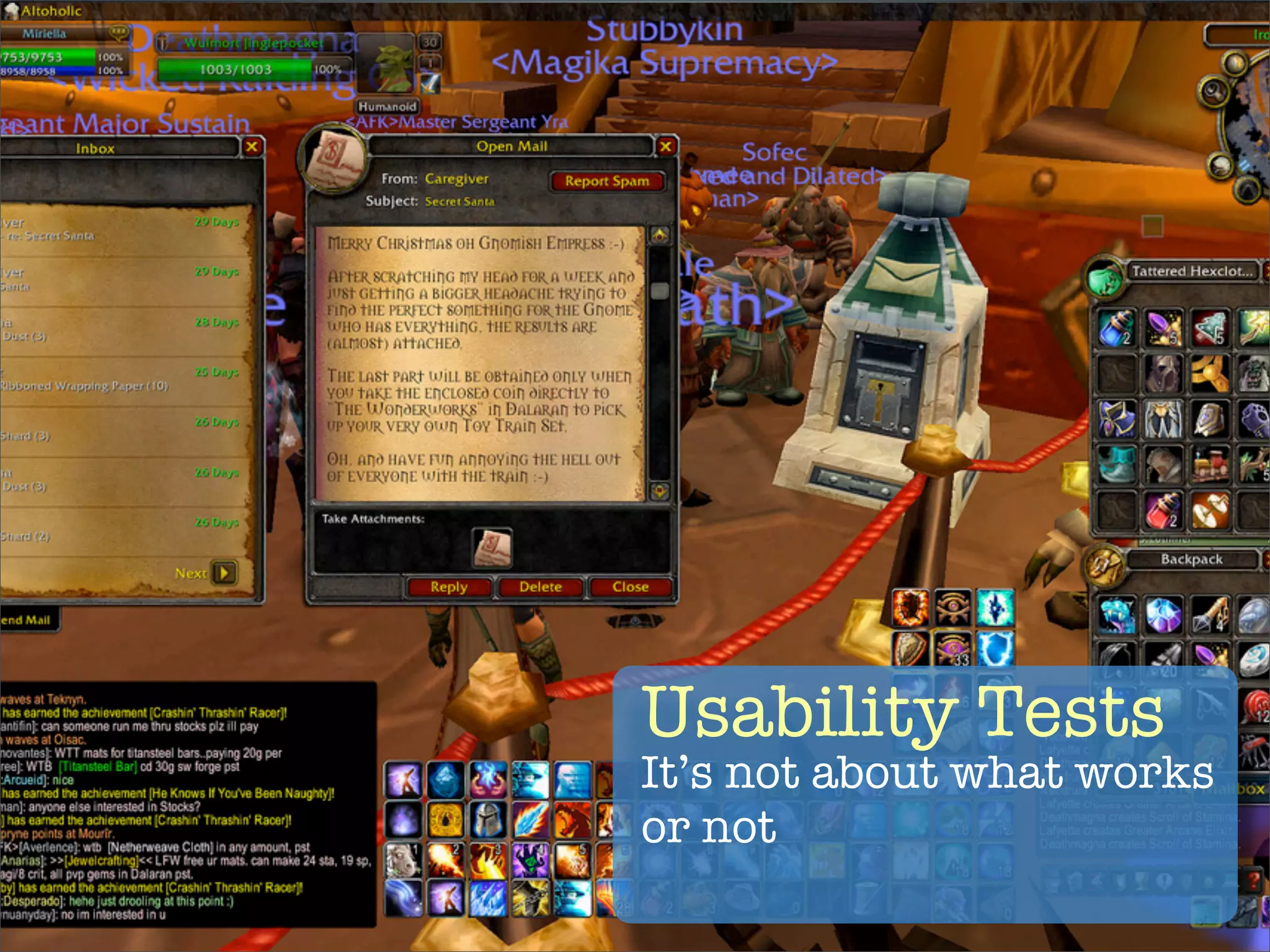 Usability Tests
It’s not about what works
or not
 